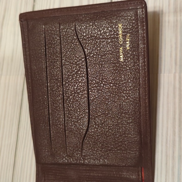 Mundi Brown Nappa Cowhide Leather Card Organizer Travel Wallet Brazil - Picture 4 of 8